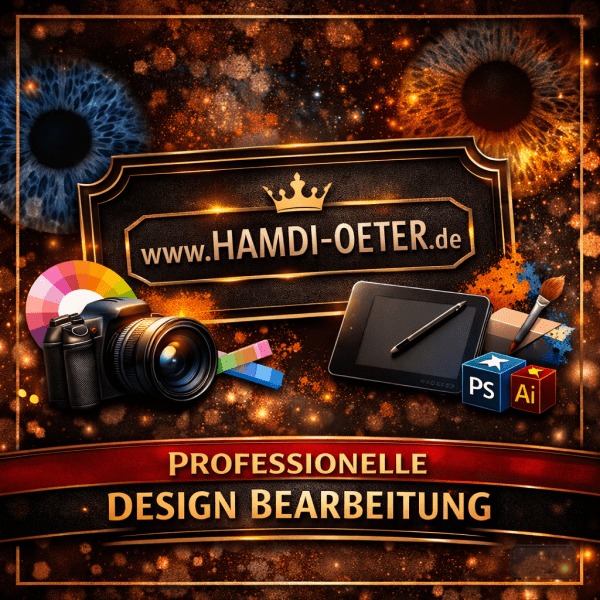 Optionale Design Bearbeitung für die Irisfotografie