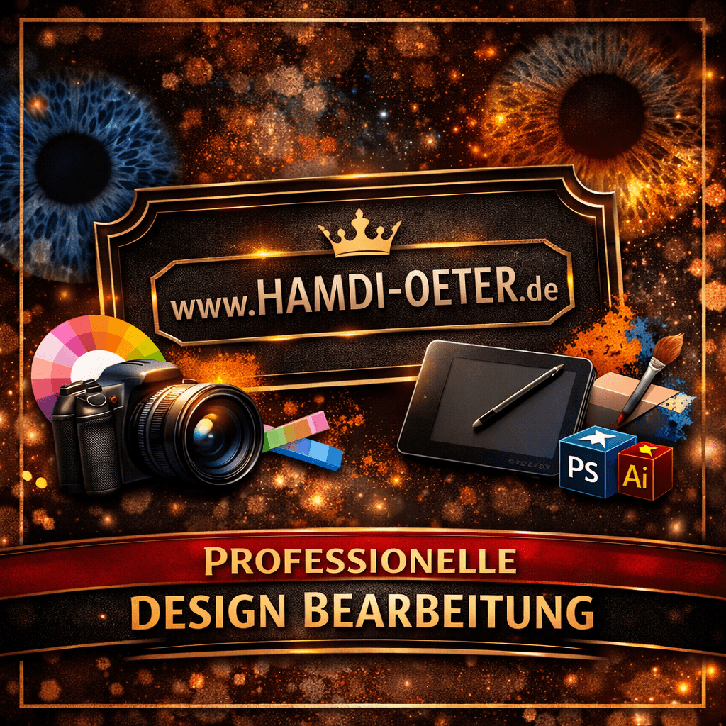 Optionale Design Bearbeitung für die Irisfotografie