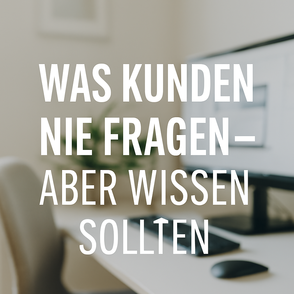 Was Kunden nie fragen – aber wissen sollten