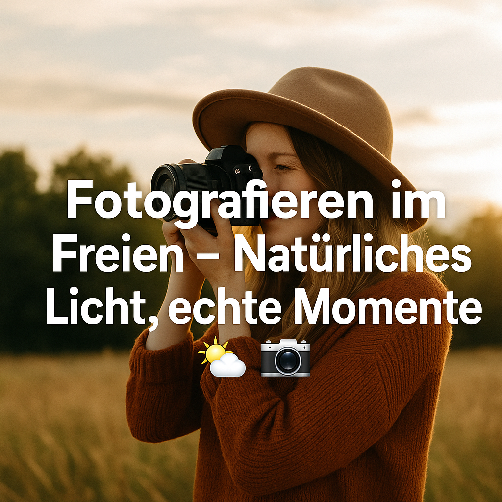 Fotografieren im Freien – Natürliches Licht, echte Momente 🌤📸