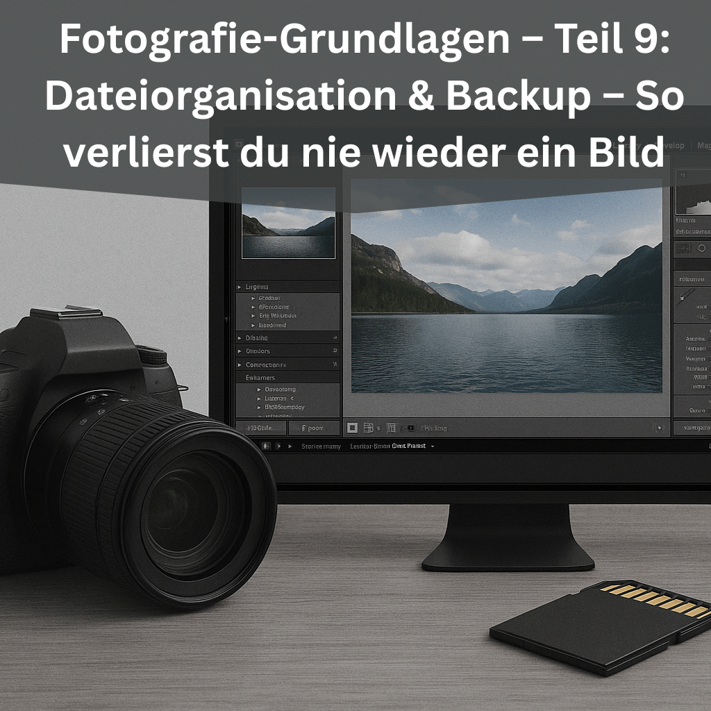 Fotografie-Grundlagen – Teil 9: Dateiorganisation & Backup – So verlierst du nie wieder ein Bild